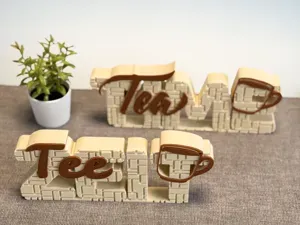 Dekorativer Aufsteller - Tee Zeit - Tea Time