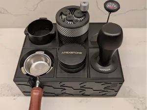 Modular espresso gear station for 54mm tools