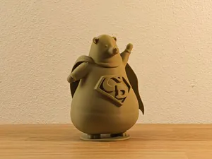 Super Dad Bear – Heroic Statue For Father’s Day