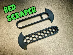 Bed scraper half moon shaped blade fast and simple HEX hexagonal pattern