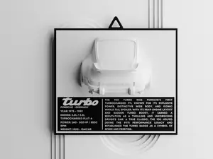 Porsche 911 Turbo (930) – Wall Art