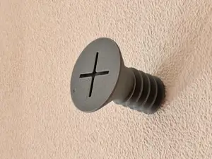 Wall Hook in the Shape of a Screw