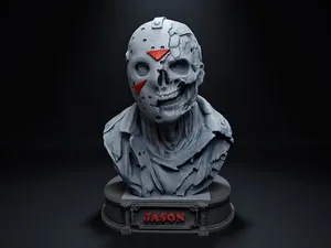Jason Voorhees Bust – Custom Base Multi-Part