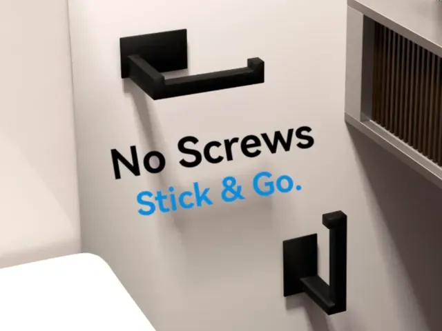 Minimalist Toilet Paper Holder | Screwless