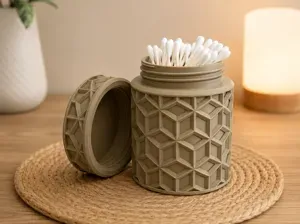 Screwable Storage Box | Diamond Pattern