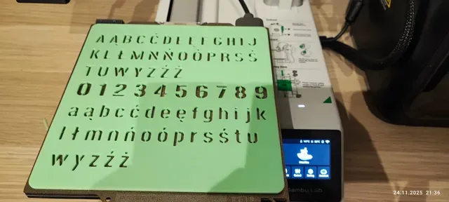 Polish Stencil Alphabet & Numbers — Фото 3 из 3
