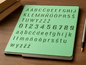 Polish Stencil Alphabet & Numbers