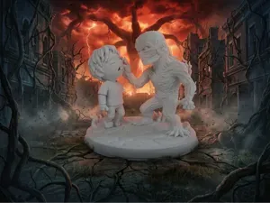 Will VS Vecna Chibi Diorama