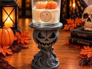 Halloween Big Pumpkin Candle Holder