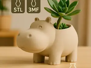 Hippo Planter – Cute Animal Flower Pot