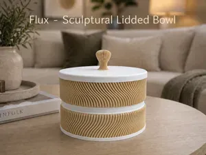 Flux – Sculptural Lidded Bowl