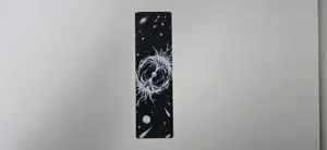 Magnetic Field Galaxy Monochome Bookmark