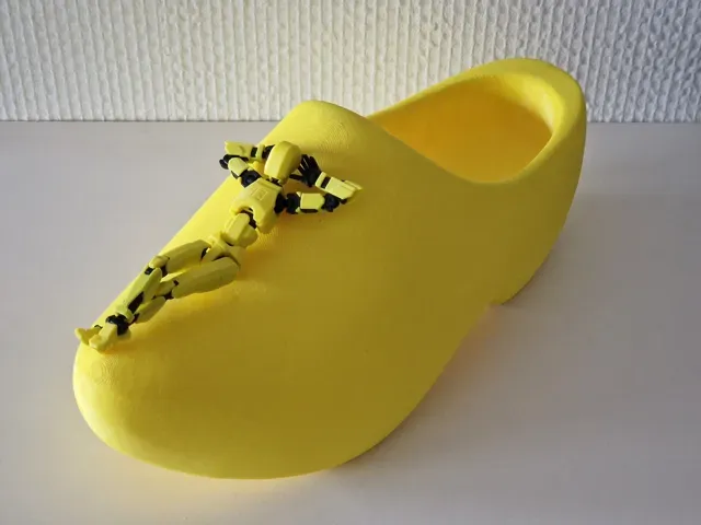 Authentic Traditional Dutch Clogs / Wooden Shoes — Image 3 of 5