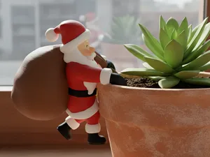 Climbing Santa Claus Gift Sack – Christmas Decor