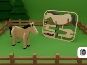 Cute Horse Kit Card | AMS Ready