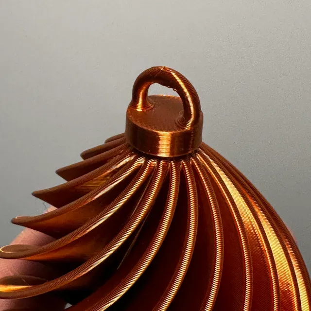 Spiral Christmas tree ball ornament — Фото 7 из 8