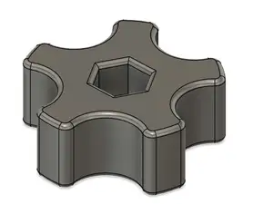 M6 Knob 100% infill