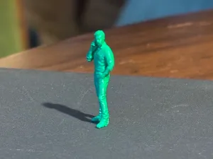 1/64 diorama miniature - man on the phone 
