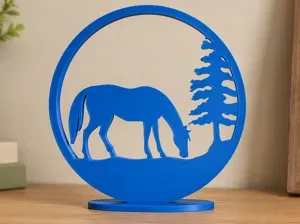 Decoration with a horse