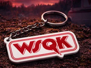Stranger Things WSQK Radio Logo Keychain - 7cm