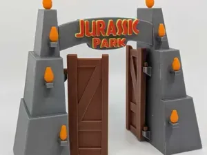 Jurassic Park Entrance Gate for Reptile Terrarium