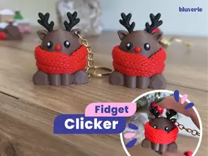Rudolph Christmas Reindeer Fidget Clicker