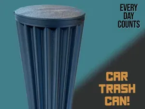 Wavy car trash can - Vase mode