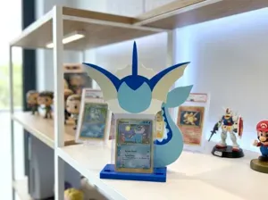 Vaporeon Pokemon card display stand
