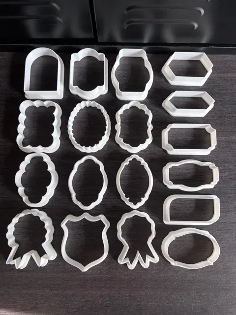 18x mini plaque cookie cutters set (A1 mini too) — Image 7 of 7