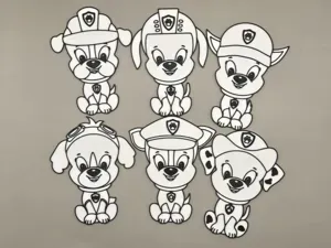 Dog Patrol Paw Friends Coloring Set