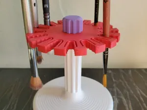 Brush Carousel - Spinning Inverted Brush Holder