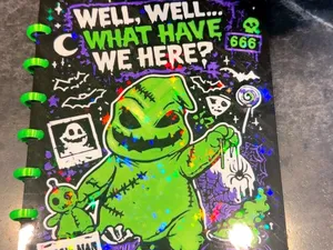 oogie boogie A5 notebook cover