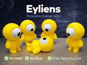 Eyliens – Rotatable Eyeball Alien No AMS / No Glue