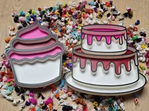Cupcake Sweet Baker Food Sensory Tray Set
