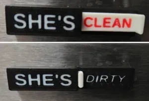 Dishwasher Clean/Dirty Magnetic Sign