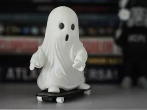 Cute little ghost on skateboard no AMS required