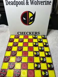 Deadpool & Wolverine Checkers