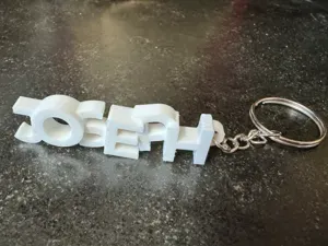 Porte clés personnalisé avec le prénom JOSEPH