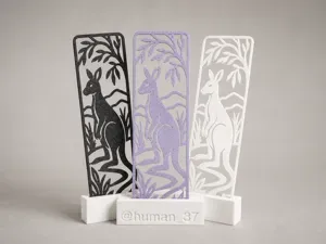 Kangaroo Outback Bookmark | Australia Print