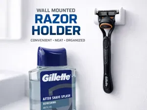 Gillette holder on the wall