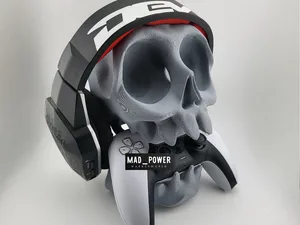 Stand controller ps5 ps4 wall desk headphone skull