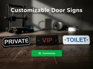 Customizable Door Sign