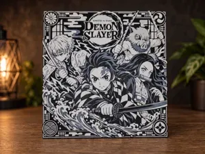 Demon Slayer – Water Breathing | HueForge Wall Art