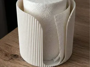 Modern Ribbed Paper Towel Holder