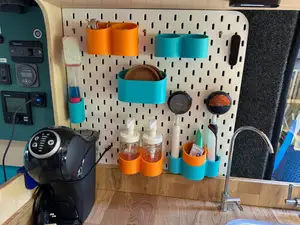 Ikea SKÅDIS Holders for Campervan