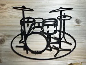 Music Wall Art - #07 Drum Kit Lud.Sparkle Inspired