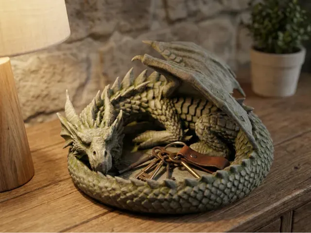 Sleeping Dragon Keys Bowl
