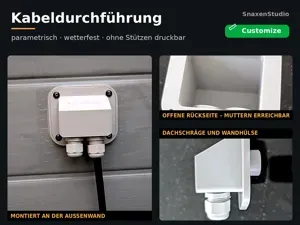 Parametric Cable Entry Hood | Kabeldurchführung