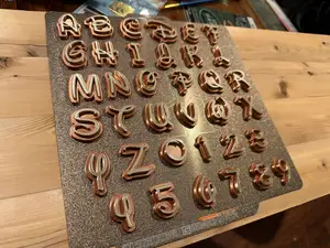 Disney Type Font Individual Letters Numbers Magnet