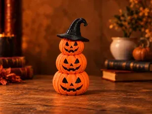 Witch Pumpkin Tower – Halloween Decoration